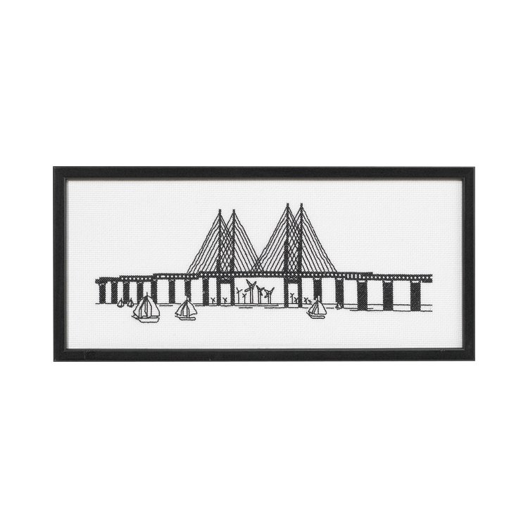 92-4328 Міст. Графіка. Набір для вишивання хрестом PERMIN - 1 92-4328 Міст. Графіка. Набір для вишивання хрестом PERMIN - 1