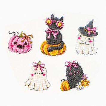 Набор для вышивки крестом L9944 Boo Crew Ornaments 5 pcs. Letistitch - 1
