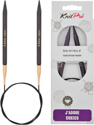 19082 Спицы круговые J'adore Cubics KnitPro 80 см, 8.00мм - 1 19082 Спицы круговые J'adore Cubics KnitPro 80 см, 8.00мм - 1