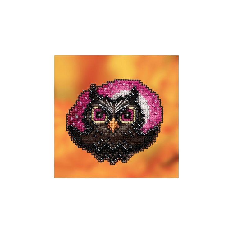 MH182023 Лунная сова. Набор для вышивки в смешанной технике Mill Hill - 1