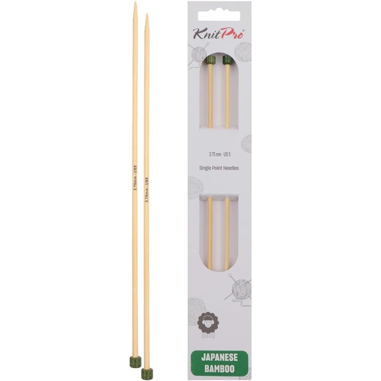 22318 Спицы прямые Bamboo KnitPro, 25 см, 3.75 мм - 1