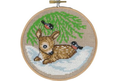  13-6243 Олененок (Deer. Набор для вышивания крестом PERMIN