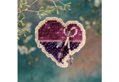 вышивка гладью MH186104 Ювелирное сердце. Набор для вышивки в смешанной технике Mill Hill