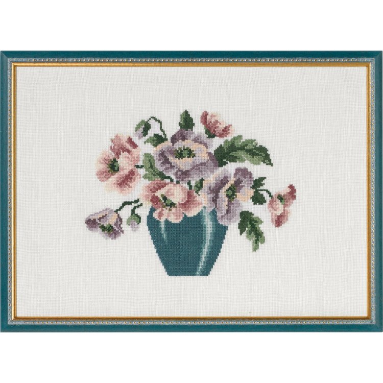 70-9584 Анемони (Anemones. Набір для вишивання хрестом PERMIN - 1