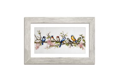  N099 Пташина симфонія. Набір для вишивки хрестом Кольорова