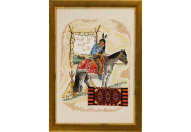  70-4330 Індіанець з конем. Набір для вишивання хрестом PERMIN