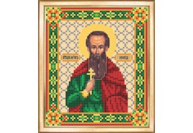  СБИ-030 Именная икона святой мученик Леонид. Схема для вышивания бисером
