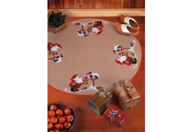  45-5219 Рождественский гном с лампой. Набор для вышивания крестом PERMIN