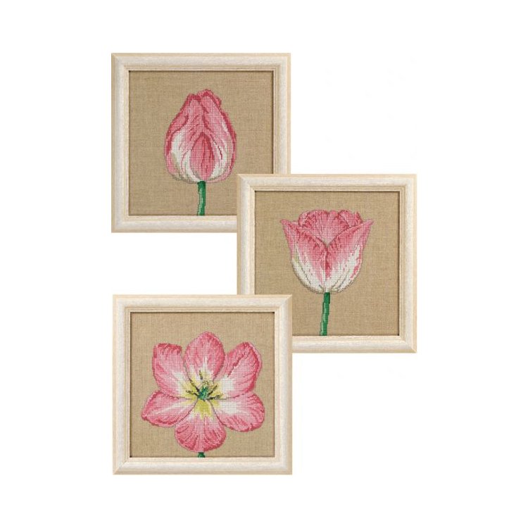 70-3360 3 цветка. Набор для вышивания крестом PERMIN - 1