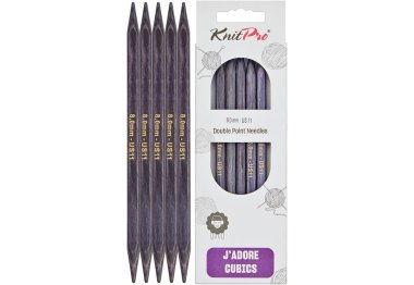 спицы для вязания 19030 Спицы носочные 8,00 мм J'adore Cubics KnitPro 20 см