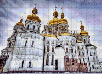 34-3845-НУ Успенский собор. Набор Для вышивки бисером ТМ Токарева А. - 1