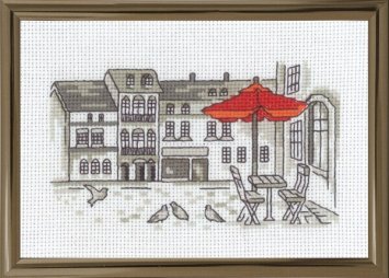 13-1392 Парасолька (Parasol. Набір для вишивання хрестом PERMIN - 1