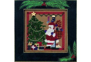  MHCB189 ' Візит Санти. Набір для вишивки в змішаній техниці Mill Hill