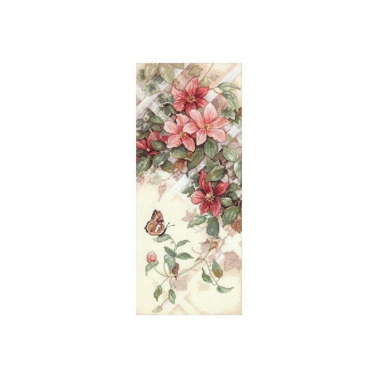 4325 Квіти і метелики. Набір для вишивки хрестиком Classic Design - 1