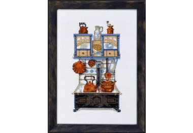  12-2141 Кухонна Шафа Чорна. Набір для вишивання хрестом PERMIN