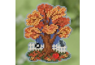 вышивка гладью MH181824 Осеннее дерево. Набор для вышивки в смешанной технике Mill Hill