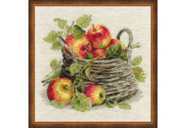  1450 Спелые яблоки. Набор для вышивки крестом Риолис
