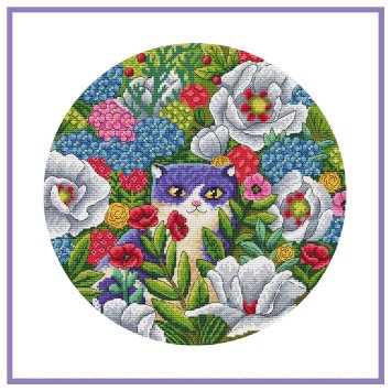 Набор для вышивки крестом Котомания. Маковка Ksenya project 10-006 - 1