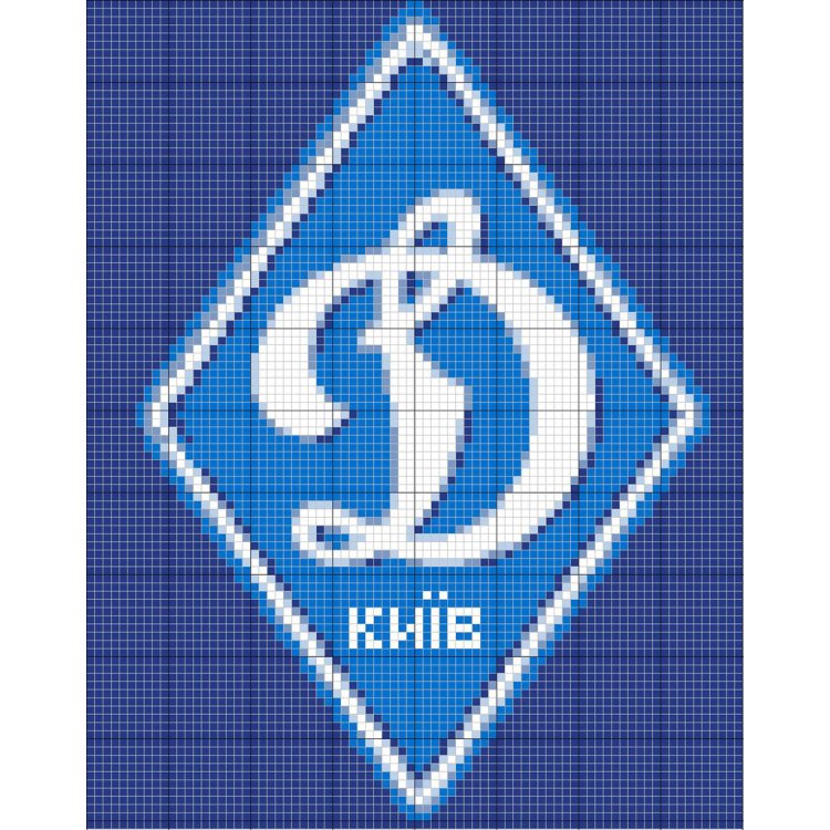 ПВ-455/4 Динамо Киев. Схема для вышивки бисером - 1