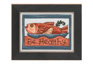 вышивка гладью ST303104 Будь здоров. Набор для вышивки в смешанной технике Mill Hill