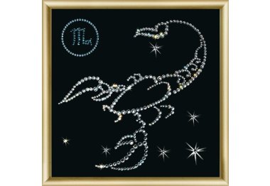 алмазна вишивка КС-005 Знак зодіаку Скорпіон Набір картина стразами