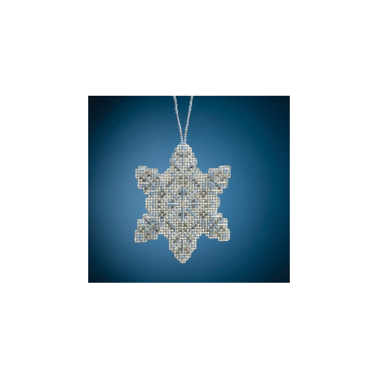 MH212011 Кришталева сніжинка. Набір для вишивки в змішаній техниці Mill Hill - 1