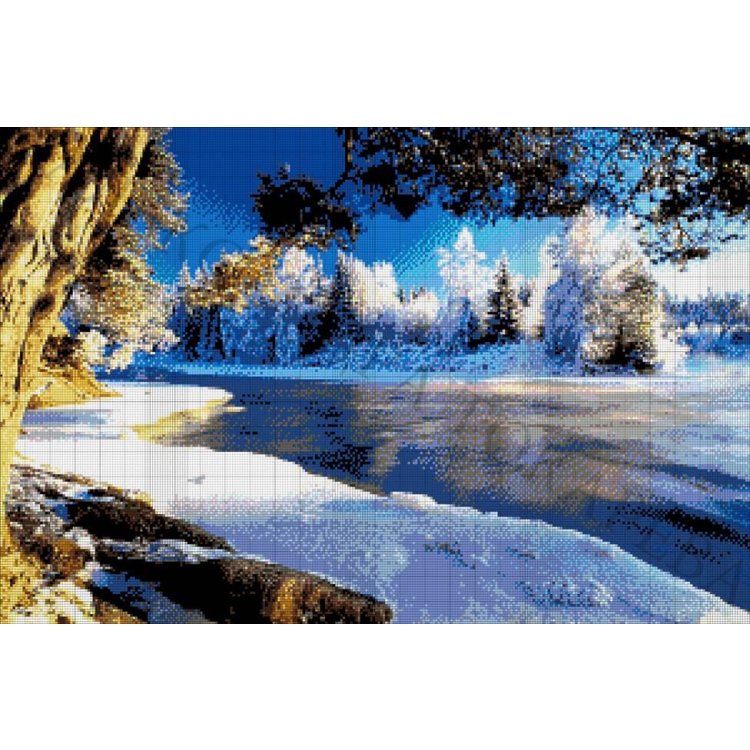 37-2035-НЗ Зимний пейзаж. Набор Для вышивки бисером ТМ Токарева А. - 1