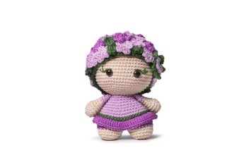 5 AMIGURUMI KIT - TOO CUTE Violet. Набір для в'язання іграшки - 2