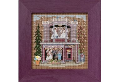 вышивка гладью MH145102 Свадебный магазин. Набор для вышивки в смешанной технике Mill Hill