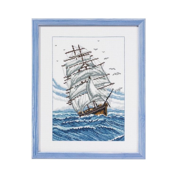 92-2137 Шхуна. Набор для вышивания крестом PERMIN - 1