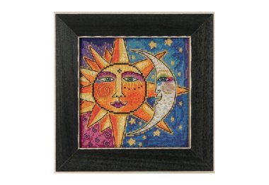 вышивка гладью LB141811 Сестра Солнце, Брат Луна. Набор для вышивки в смешанной технике Mill Hill