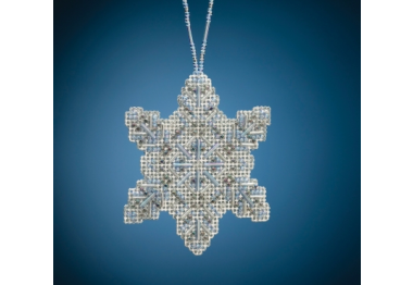 вышивка гладью MH212011 Хрустальная снежинка. Набор для вышивки в смешанной технике Mill Hill