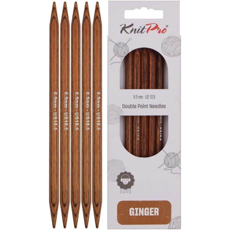 31032 Спиці шкарпеткові Ginger KnitPro, 20 см, 6.50 мм - 1