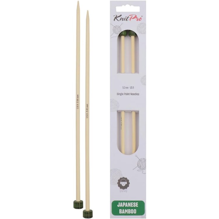 22329 Спицы прямые Bamboo KnitPro, 30 см, 5.00 мм - 1