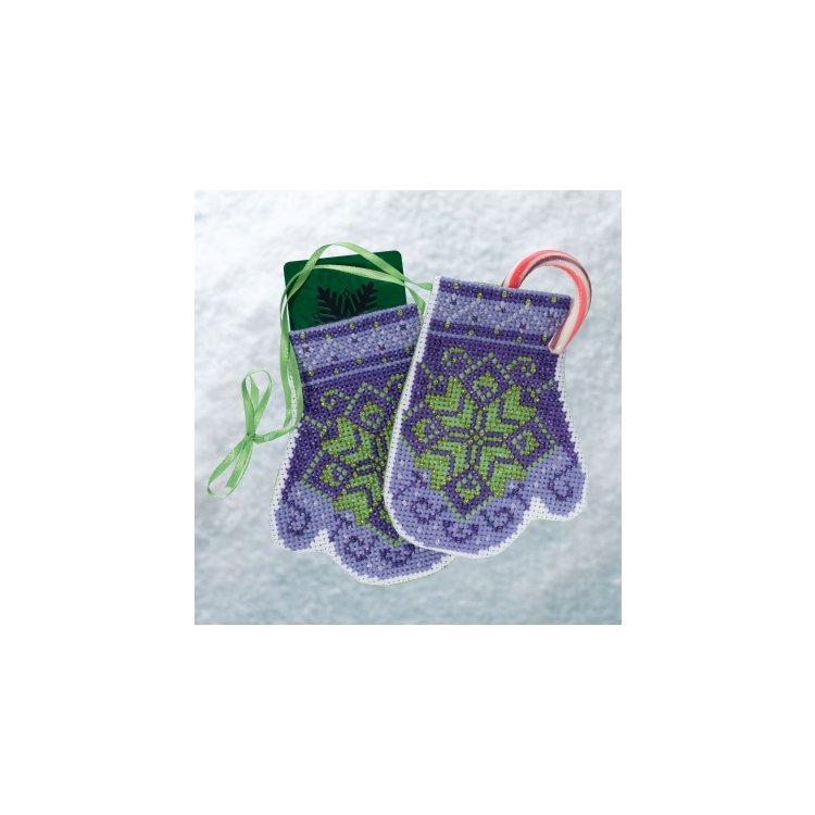 MH191833 Рукавицы Звездочка. Набор для вышивки в смешанной технике Mill Hill - 1