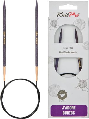19077 Спицы круговые J'adore Cubics KnitPro 80 см, 5.00мм - 1