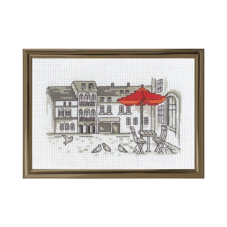 13-1392 Парасолька (Parasol. Набір для вишивання хрестом PERMIN - 1