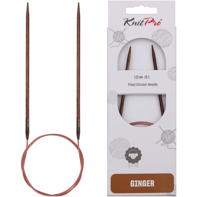 31106 Спиці кругові Ginger KnitPro, 100 см, 3.25 мм - 1 31106 Спиці кругові Ginger KnitPro, 100 см, 3.25 мм - 1
