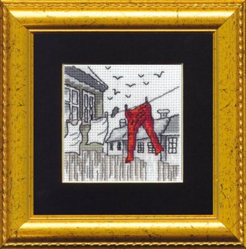 14-8411 Прачечная (Laundry. Набор для вышивания крестом PERMIN - 1