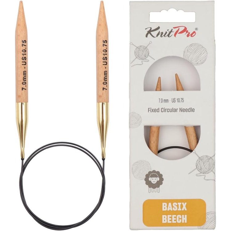35334 Спицы круговые Basix KnitPro, 80 см, 7.00 мм - 1 35334 Спицы круговые Basix KnitPro, 80 см, 7.00 мм - 1