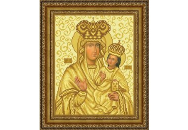  ТО-074 Зарваницька Ікона Божої Матері. Схема для вишивки бісером (атлас) ТМ Барвиста Вишиванка