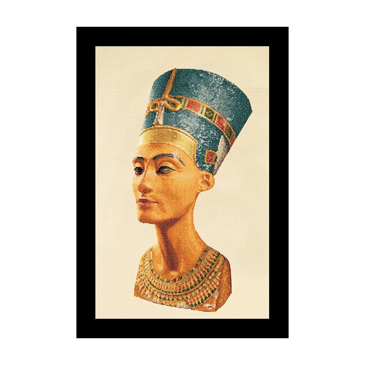 3070 Nefertiti (white) Linen. Набір для вишивки хрестом Thea Gouverneur - 1