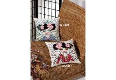 83-3820 Гейша. Набір для вишивання хрестом PERMIN 83-3820 Гейша. Набір для вишивання хрестом PERMIN