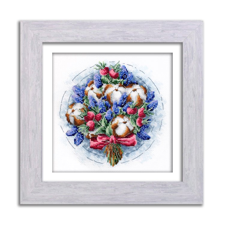 N080 Букет зимнего настроения. Набор для вышивки крестом Кольорова - 1