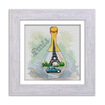N069 Париж. Набір для вишивки хрестом Кольорова - 1 N069 Париж. Набір для вишивки хрестом Кольорова - 1
