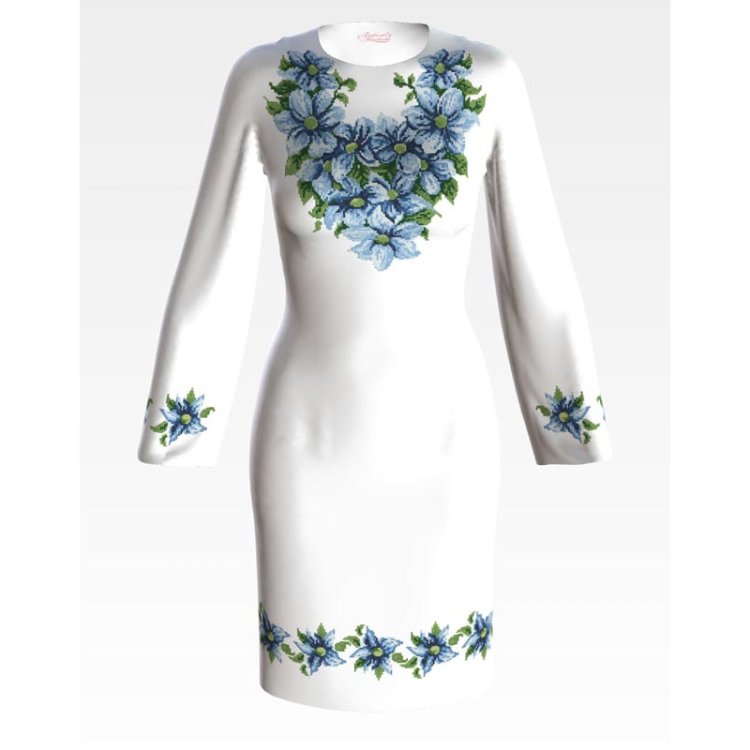 Платье женское (заготовка для вышивки) ПЛ-018 - 1