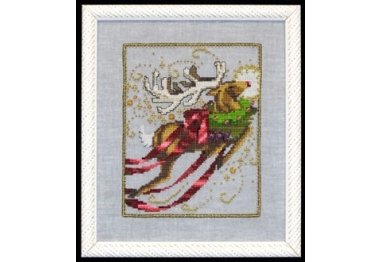  NC121 Rudolph//Рудольф. Схема для вышивки крестиком на бумаге Nora Corbett