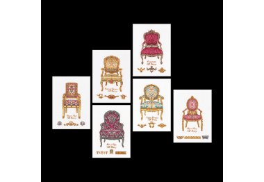  3068 Six Chairs Linen. Набір для вишивки хрестом Thea Gouverneur