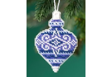 вышивка гладью MH211915 Сапфировое отопление. Набор для вышивки в смешанной технике Mill Hill