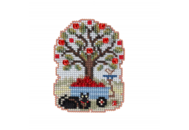 вышивка гладью MH182226 Яблочный урожай. Набор для вышивки в смешанной технике Mill Hill